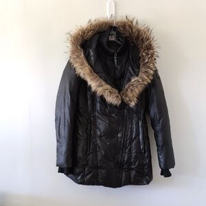 Rudsak Down Jacket With Raccoon Fur Hood Size M